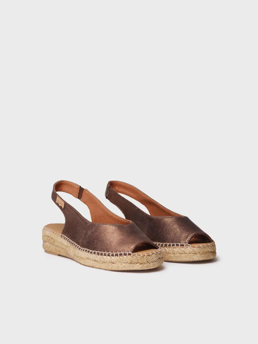 Toni Pons Erica-AS espadrilles cuir bout ouvert