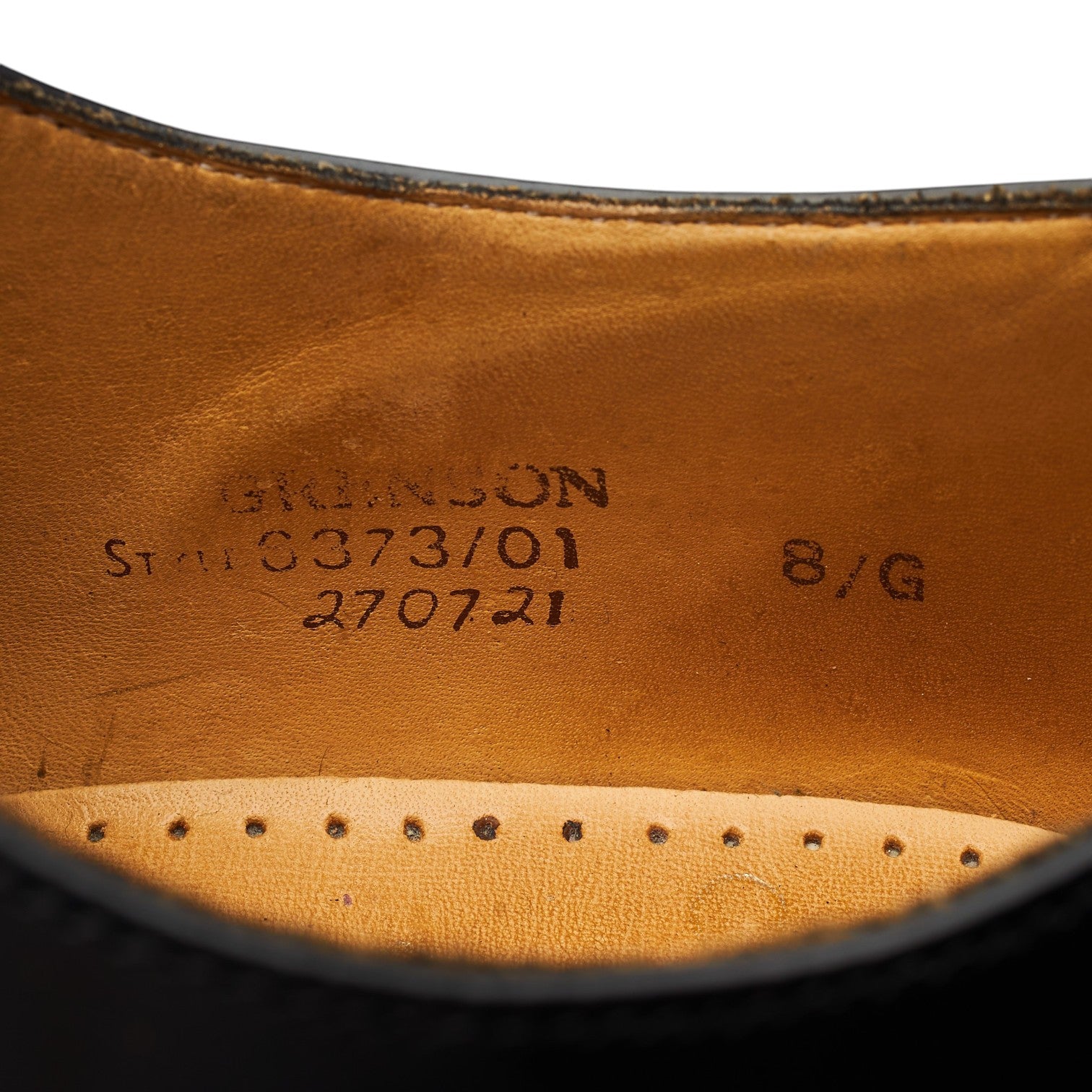 Grenson Perth Oxfords brogues cuir noir 8 UK