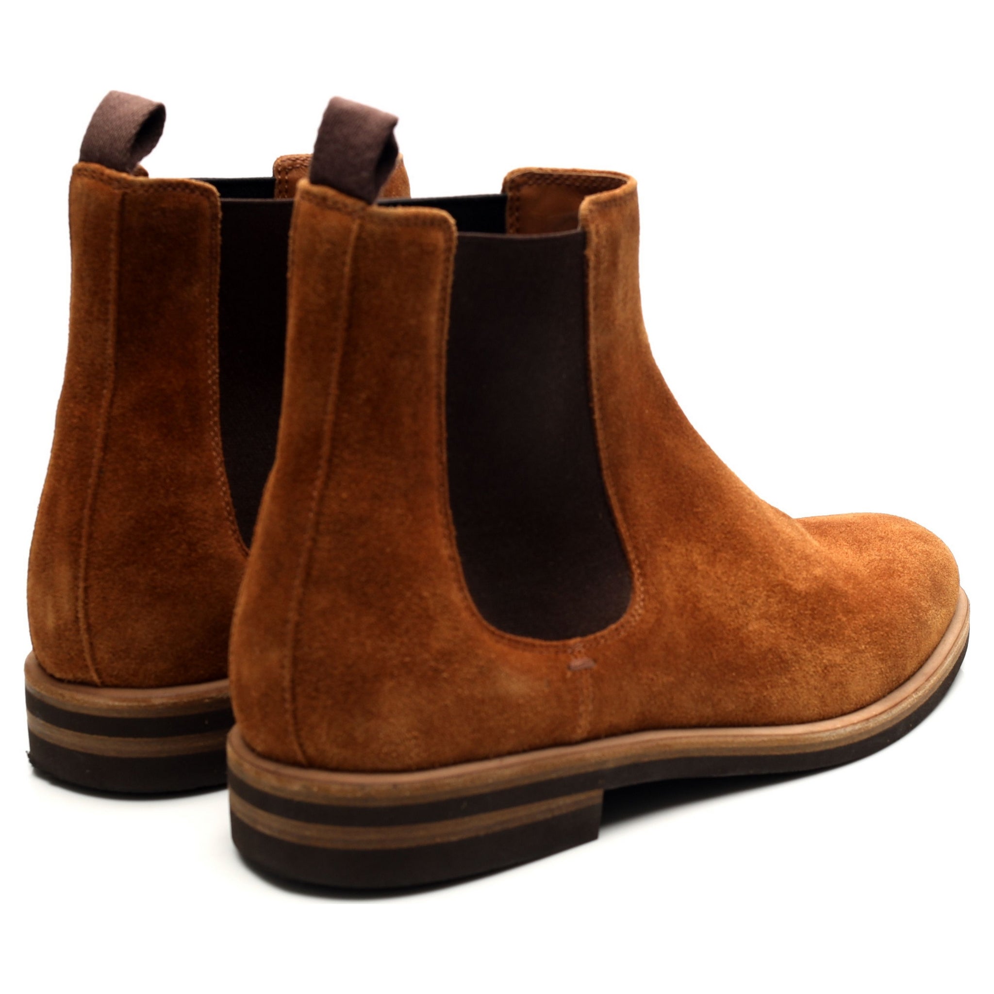 Brunello Cucinelli boots chelsea daim marron UK 8