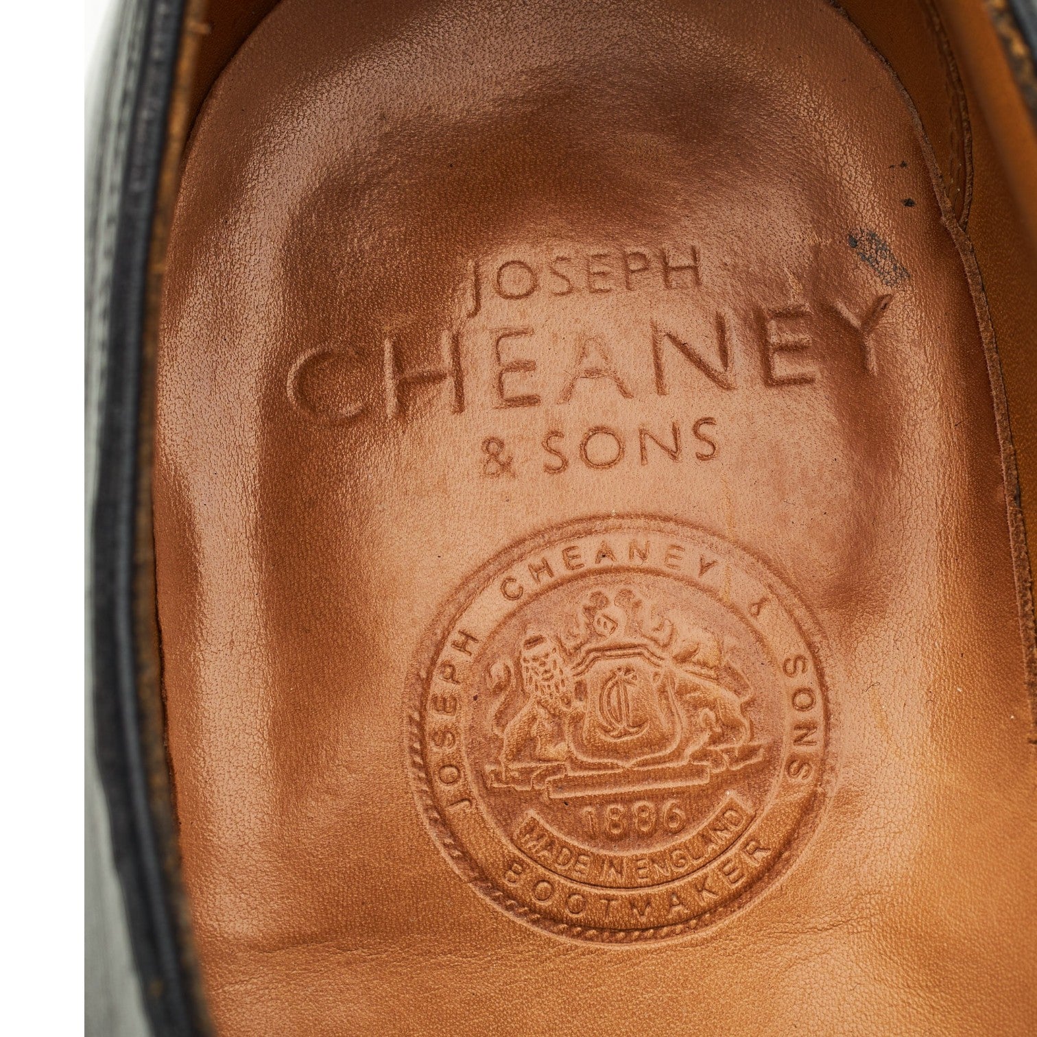 Cheaney Derby cuir noir 12508 pointure UK 11