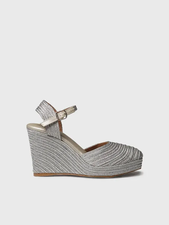 Toni Pons Damaris espadrille métal tressé 10 cm