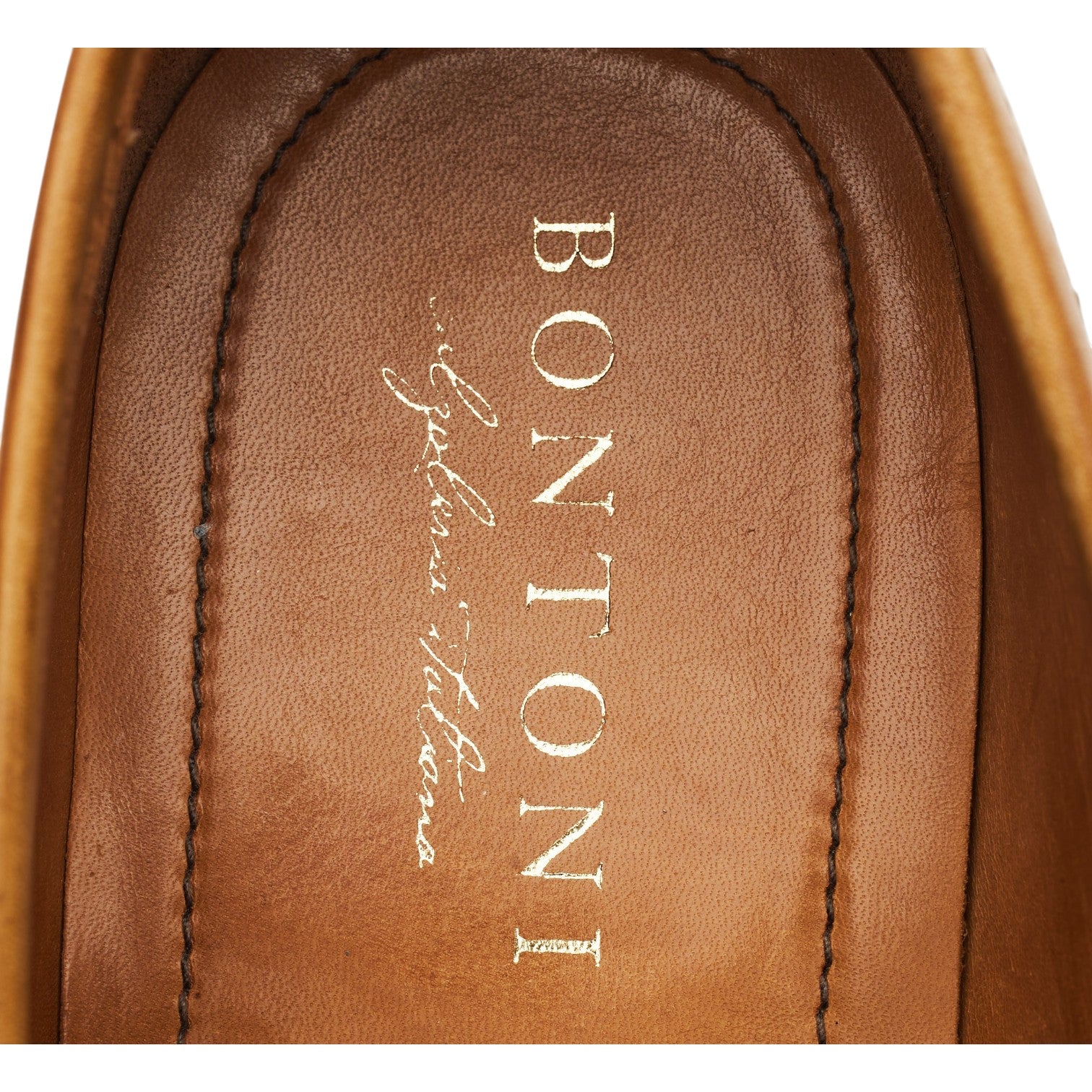 Bontoni Principe mocassins cuir marron clair UK 9