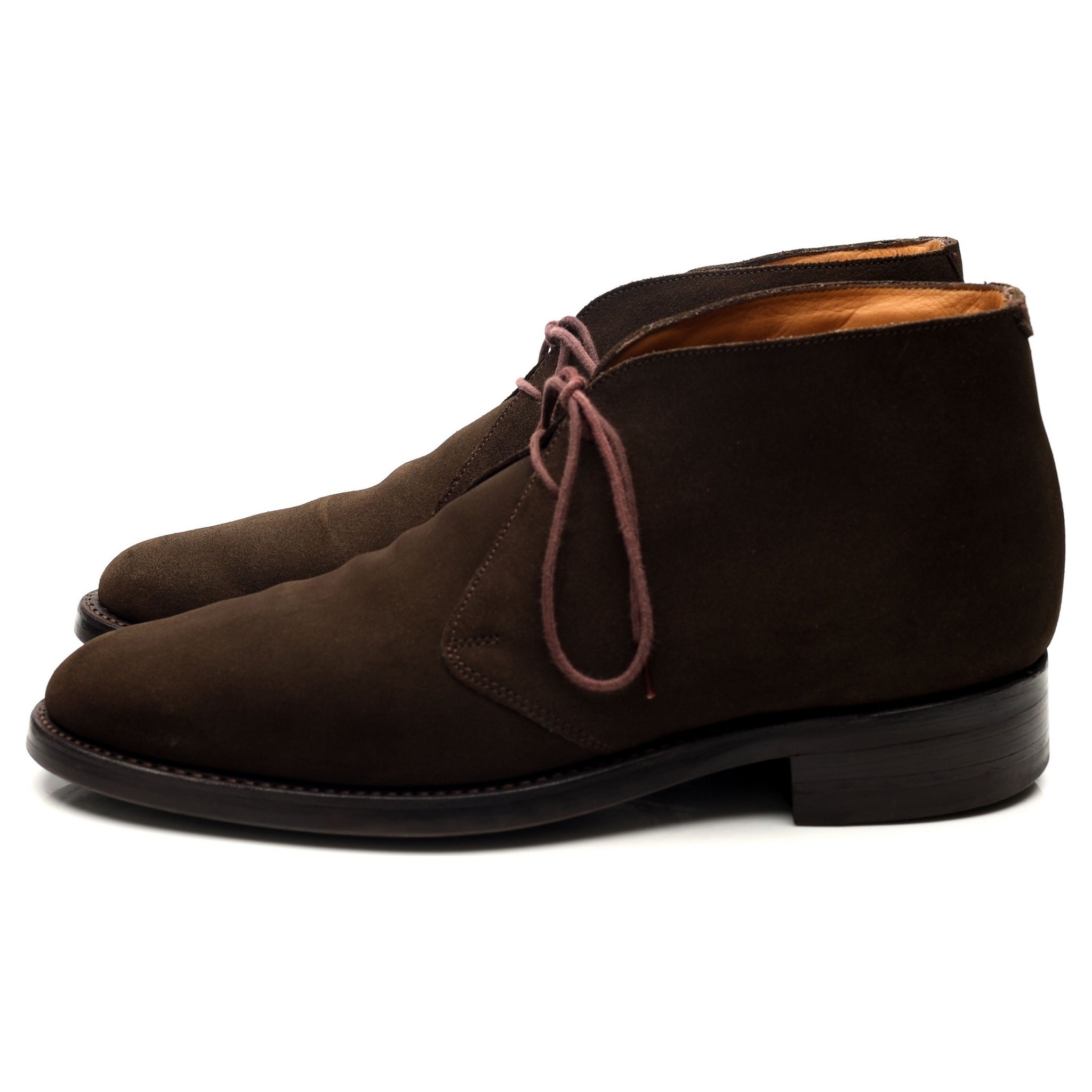 Barker bottines chukka daim vert olive UK 8,5