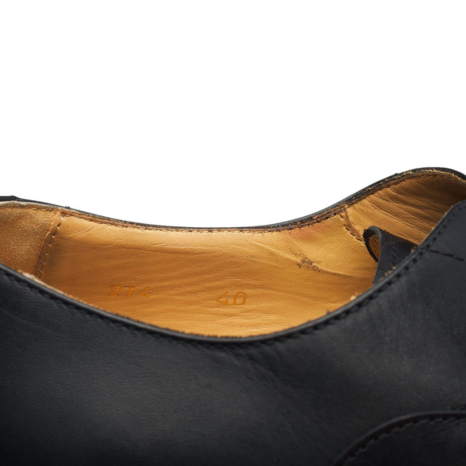 Scarosso Beaumont richelieu noir cuir pointure UK 6