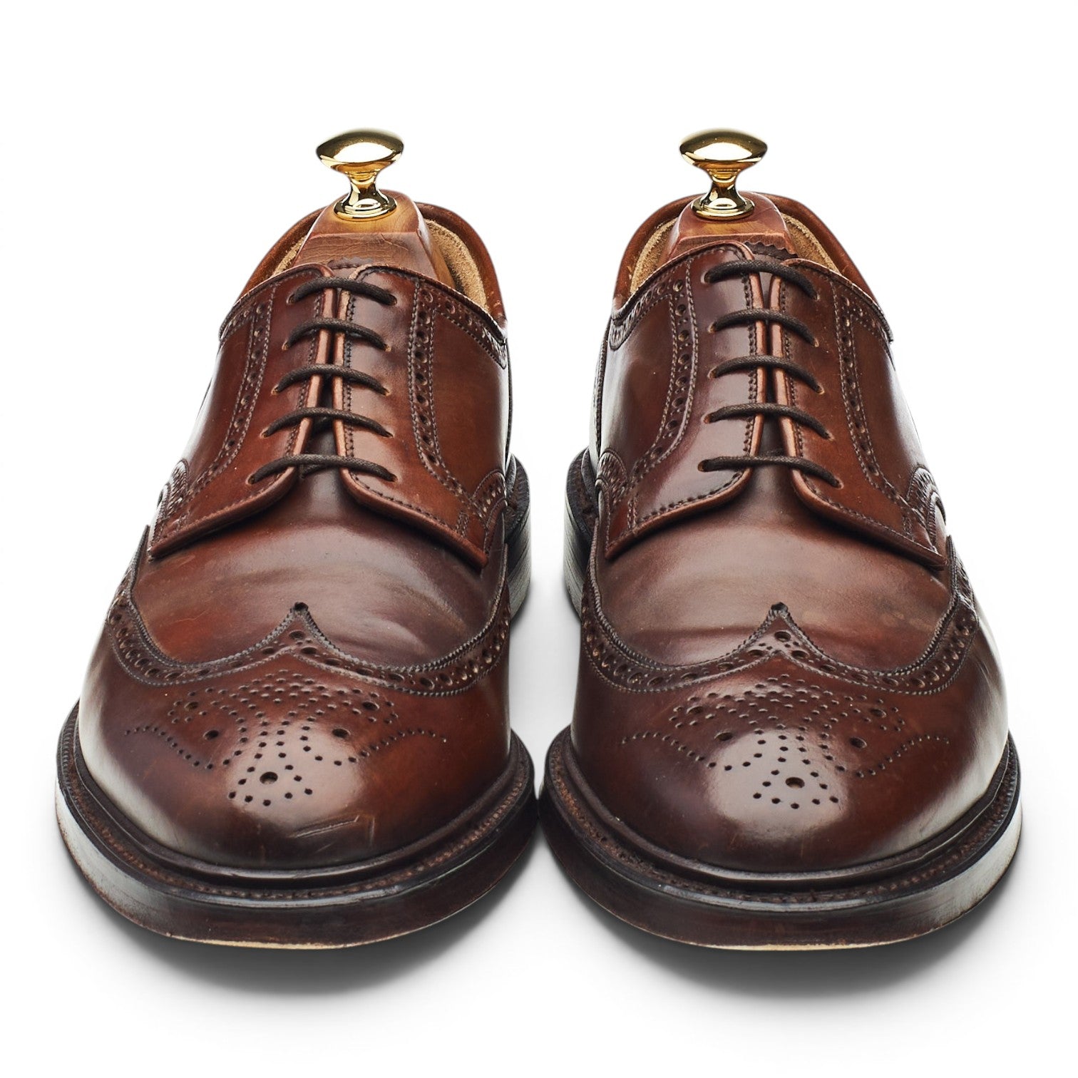 Crockett & Jones Pembroke derby cordovan marron UK 8.5