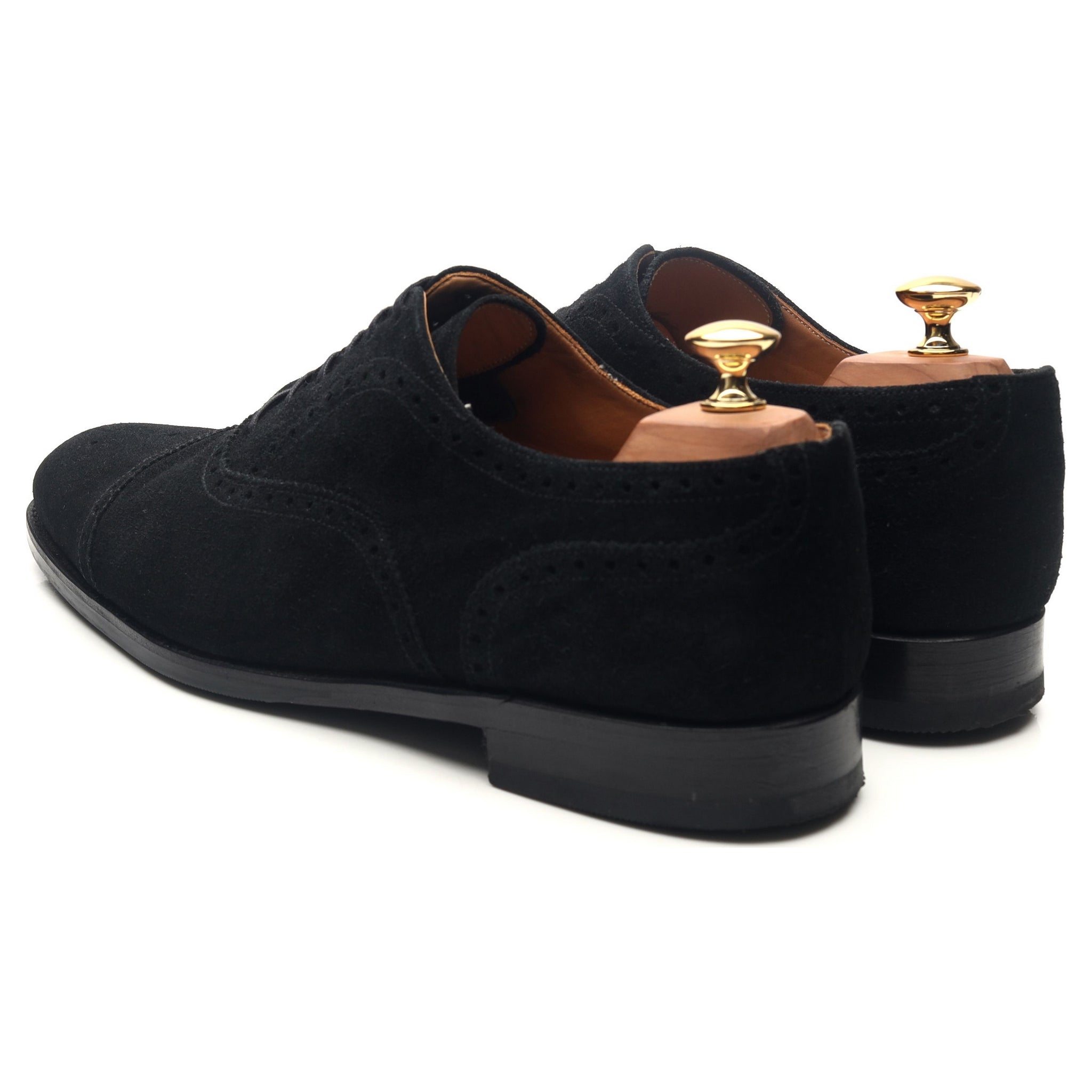 J.FitzPatrick Wenatchee oxford daim noir UK 10