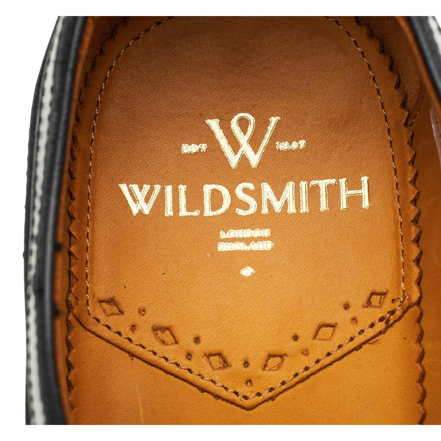 Wildsmith 9068 derbys cuir noir UK 8