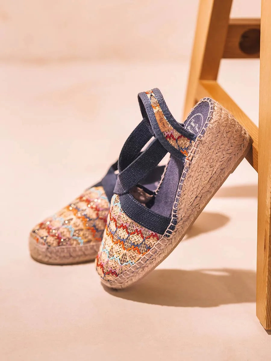 Toni Pons Terra-TT espadrille compensée vegan multicolore