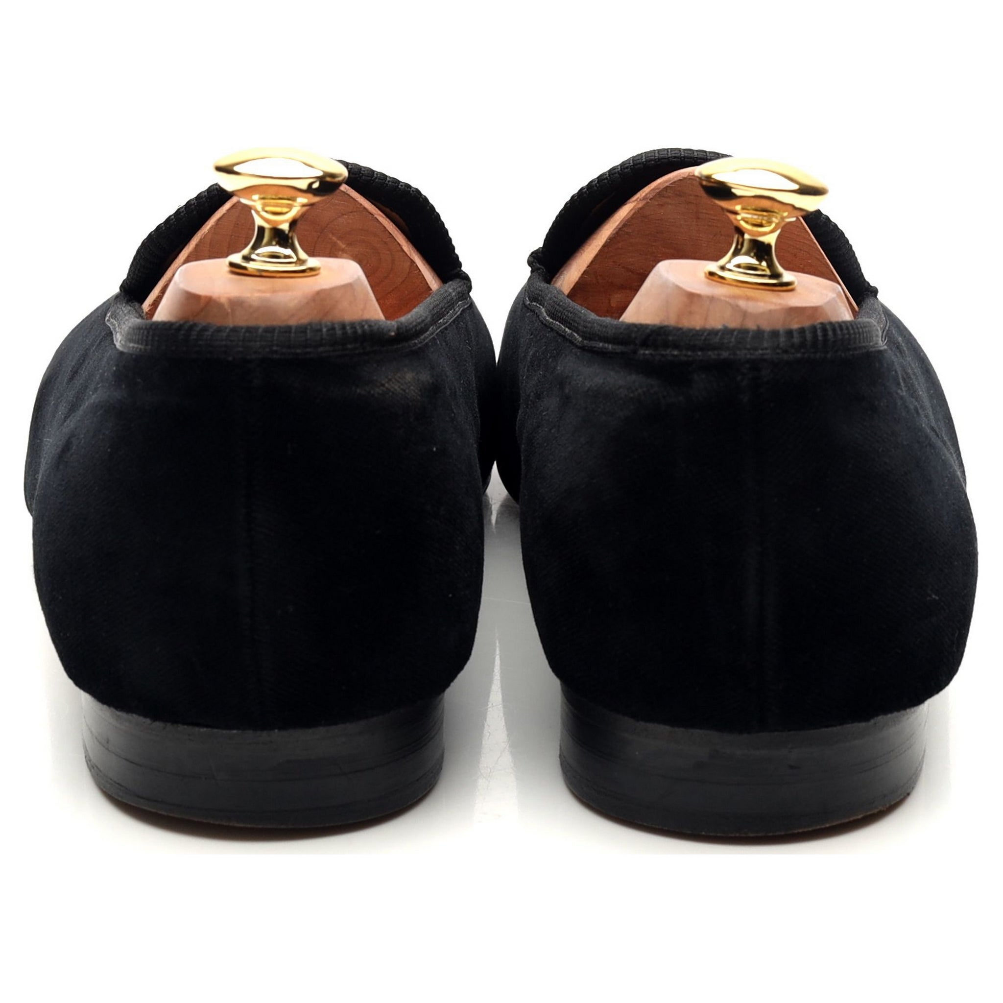 Tricker's Lion Pantoufle velours noir pointure UK 10,5