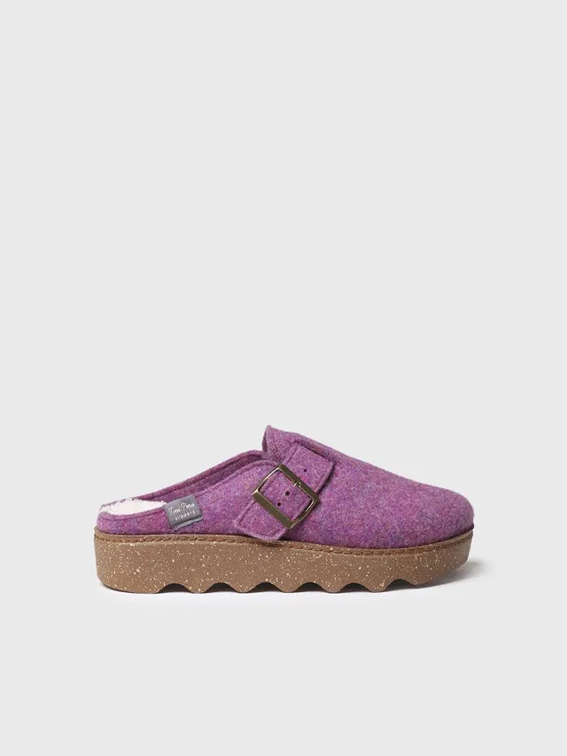 Toni Pons Jaelle-FR mule feutre recycle violet boucle