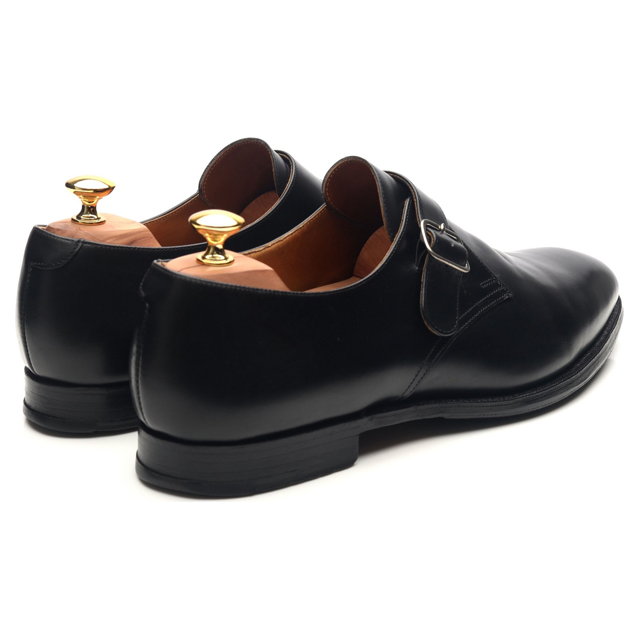Crockett & Jones Grosvenor monk cuir noir UK 12