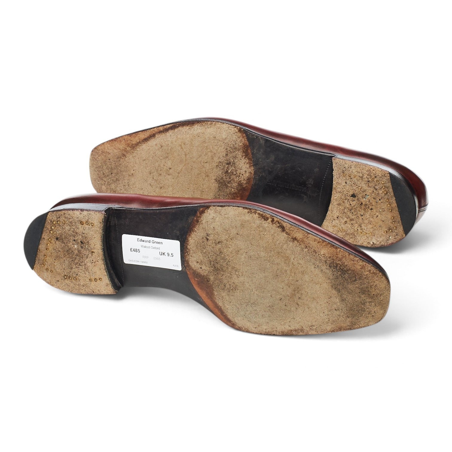 Edward Green Walcot oxford cuir bordeaux UK 9.5