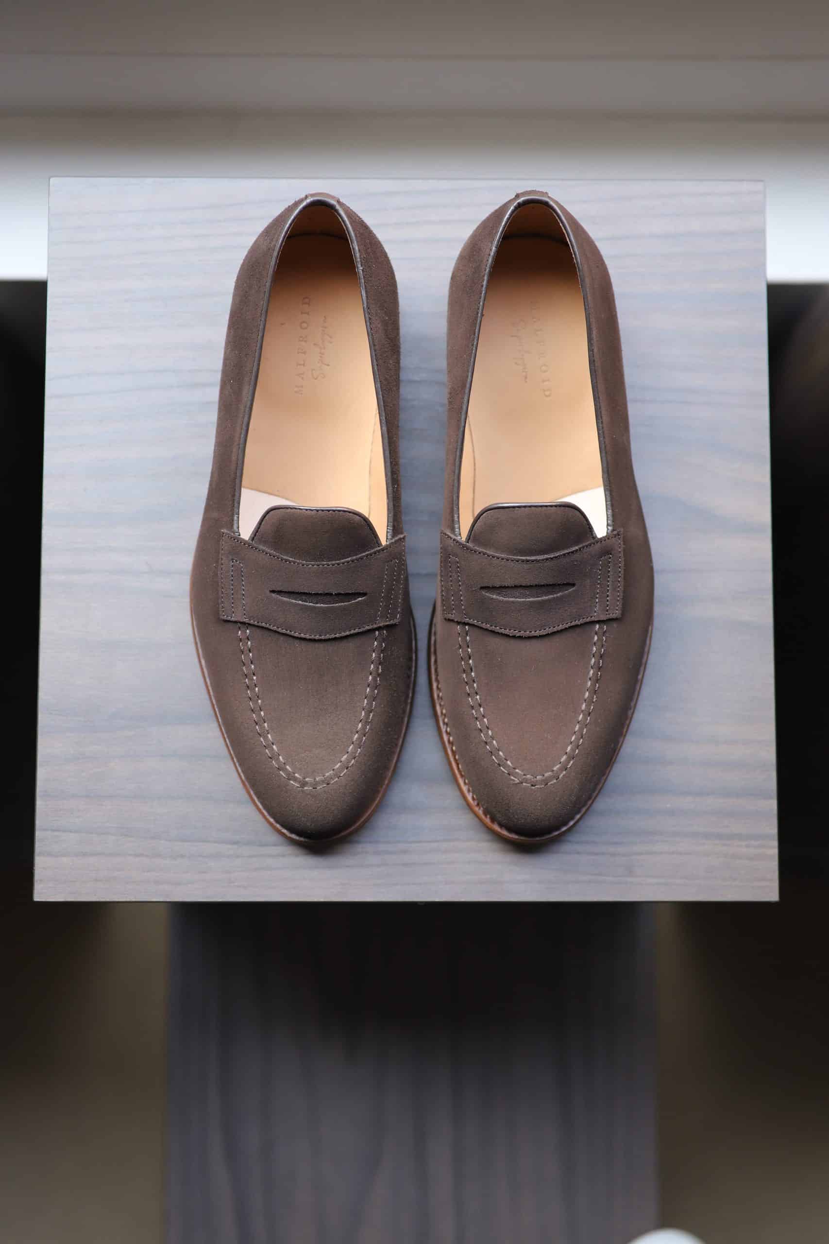 Malfroid Newport Superleggera mocassins daim