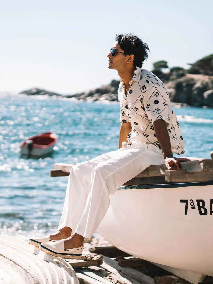 Toni Pons Treumal espadrille toile brodée homme