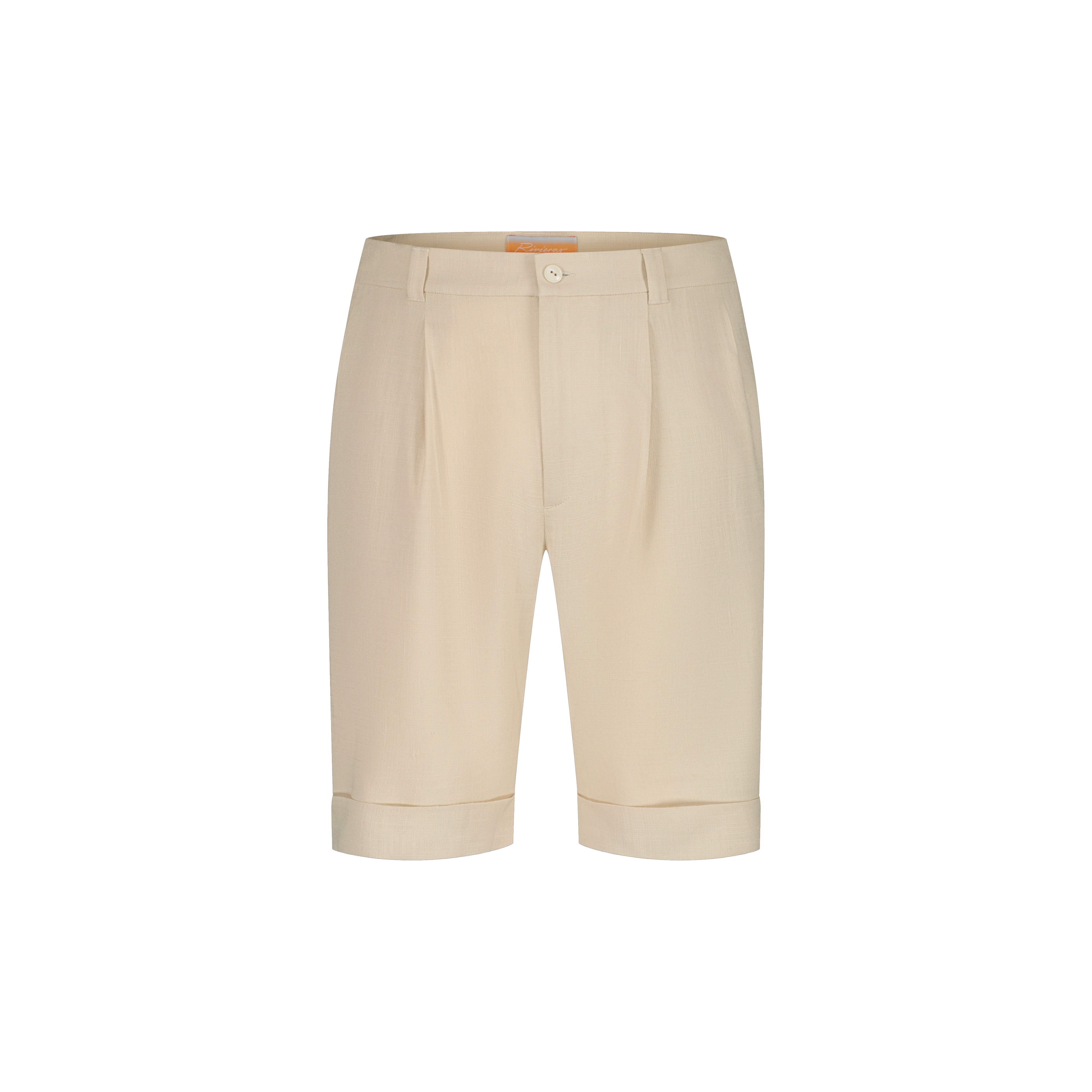 Rivieras Sorso short droit beige à plis