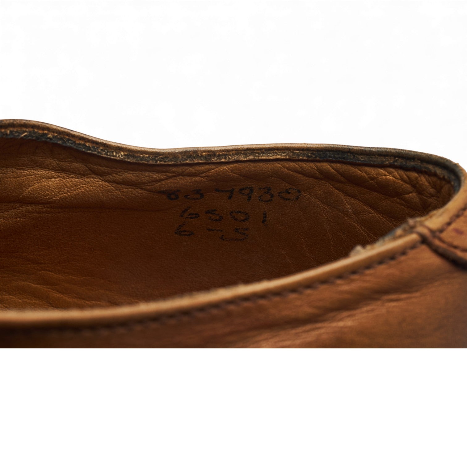 Margaret Howell Vintage oxford cuir marron UK 6