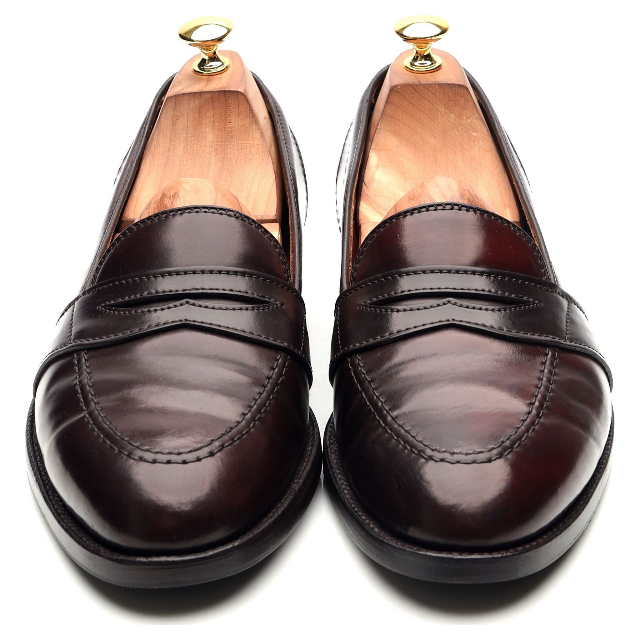 Alden 684 mocassins cuir cordovan bordeaux UK 10
