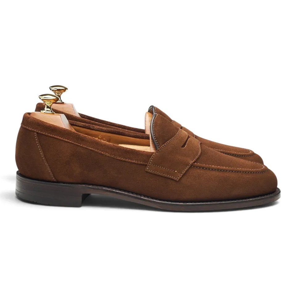 Loake Eton mocassins daim marron UK 9