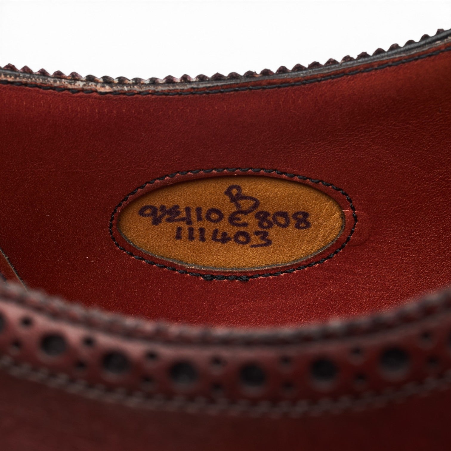 Edward Green Walcot oxford cuir bordeaux UK 9.5