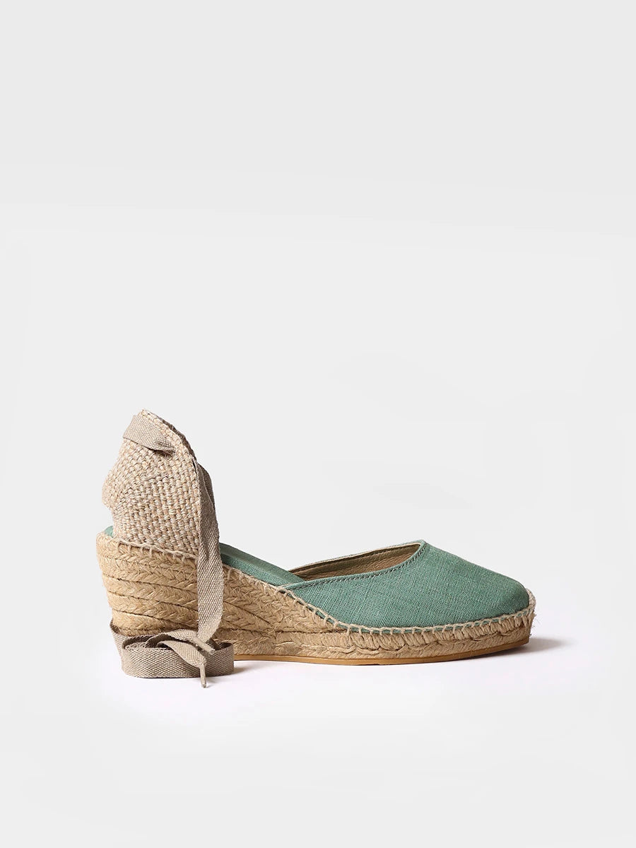 Toni Pons Calonge espadrille compensée vegan rayures