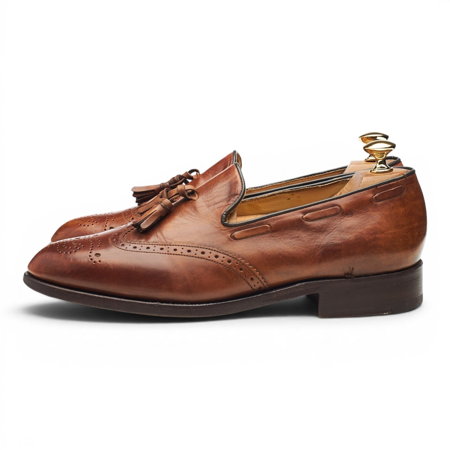 Barker Clive mocassins à glands cuir marron UK 6.5