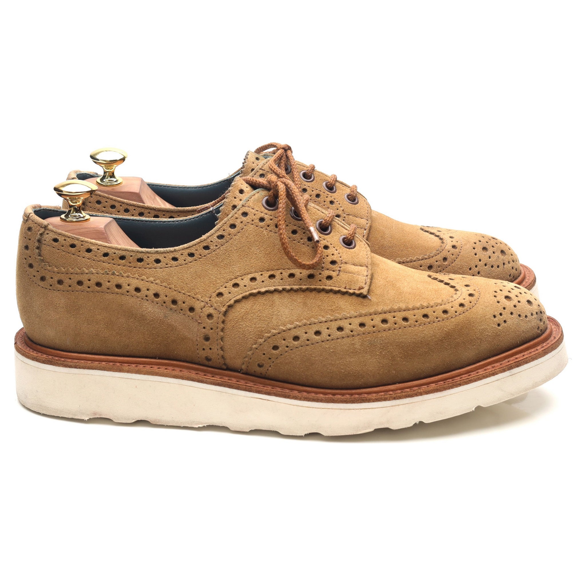 Tricker's Bourton derbies daim marron UK 8