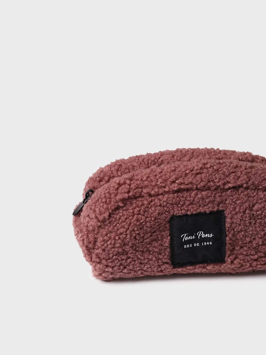 TONI PONS DUBBI trousse de toilette en sherpa taupe