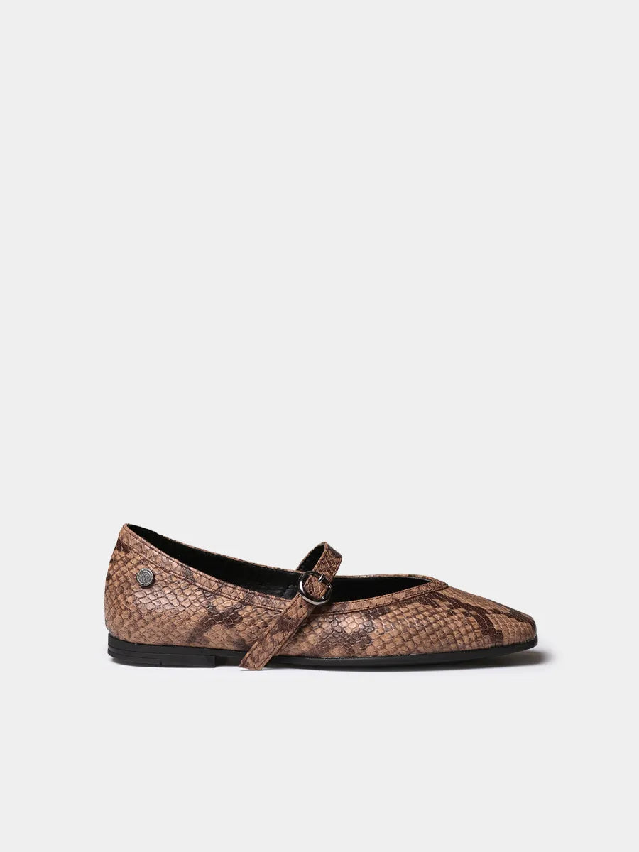Toni Pons Marian-PI babies cuir effet serpent plates