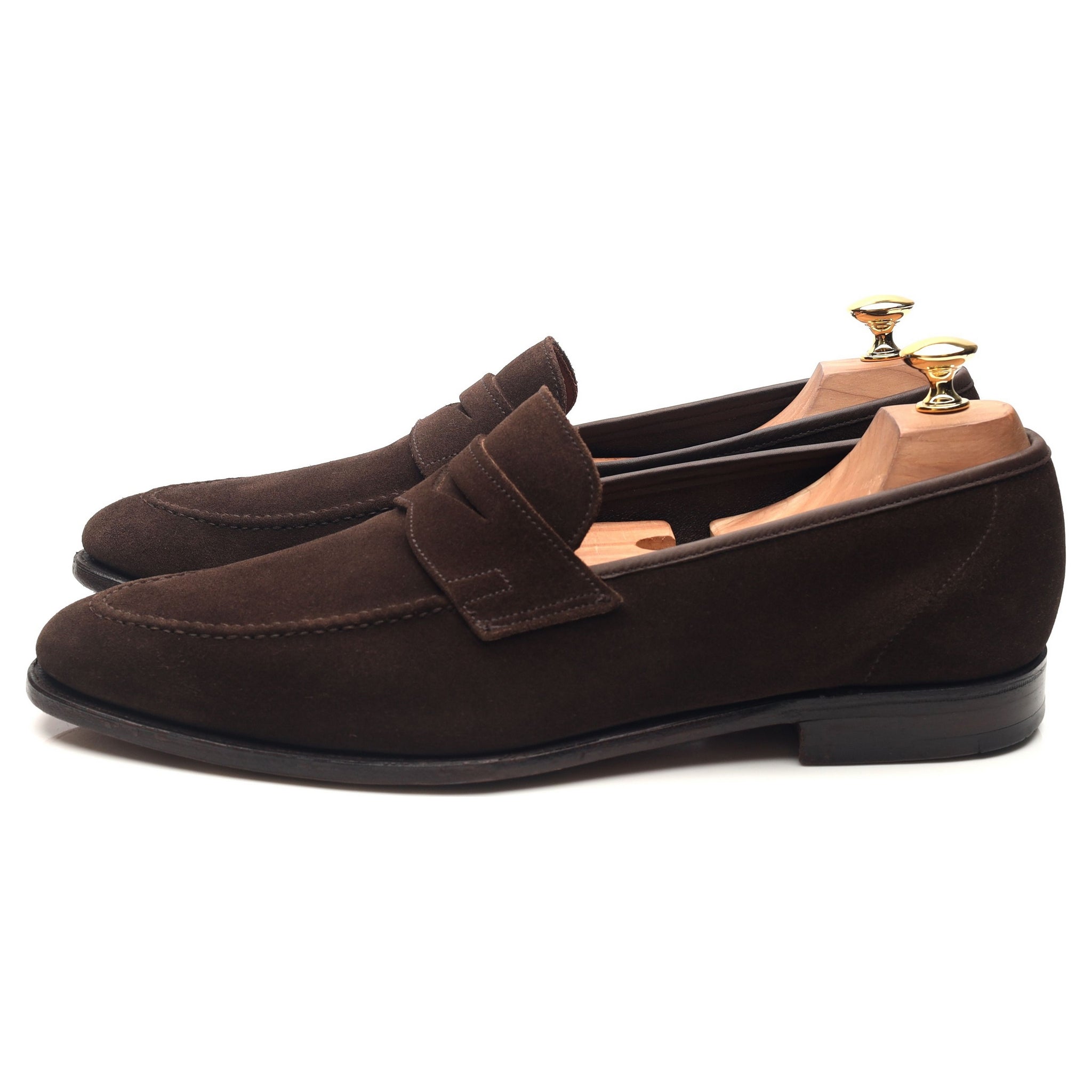 Crockett & Jones Teign mocassins daim marron 10 UK