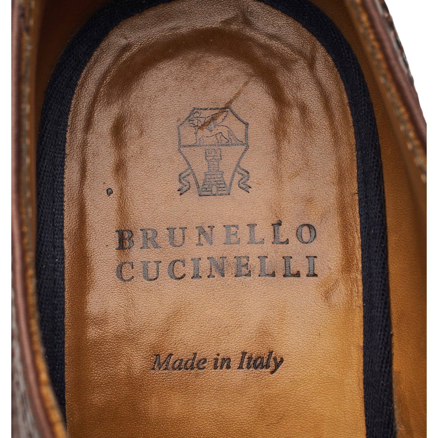 Brunello Cucinelli derbies cuir marron pointure UK 8