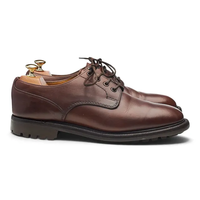 Loake Epsom II derby cuir ciré marron UK 9.5