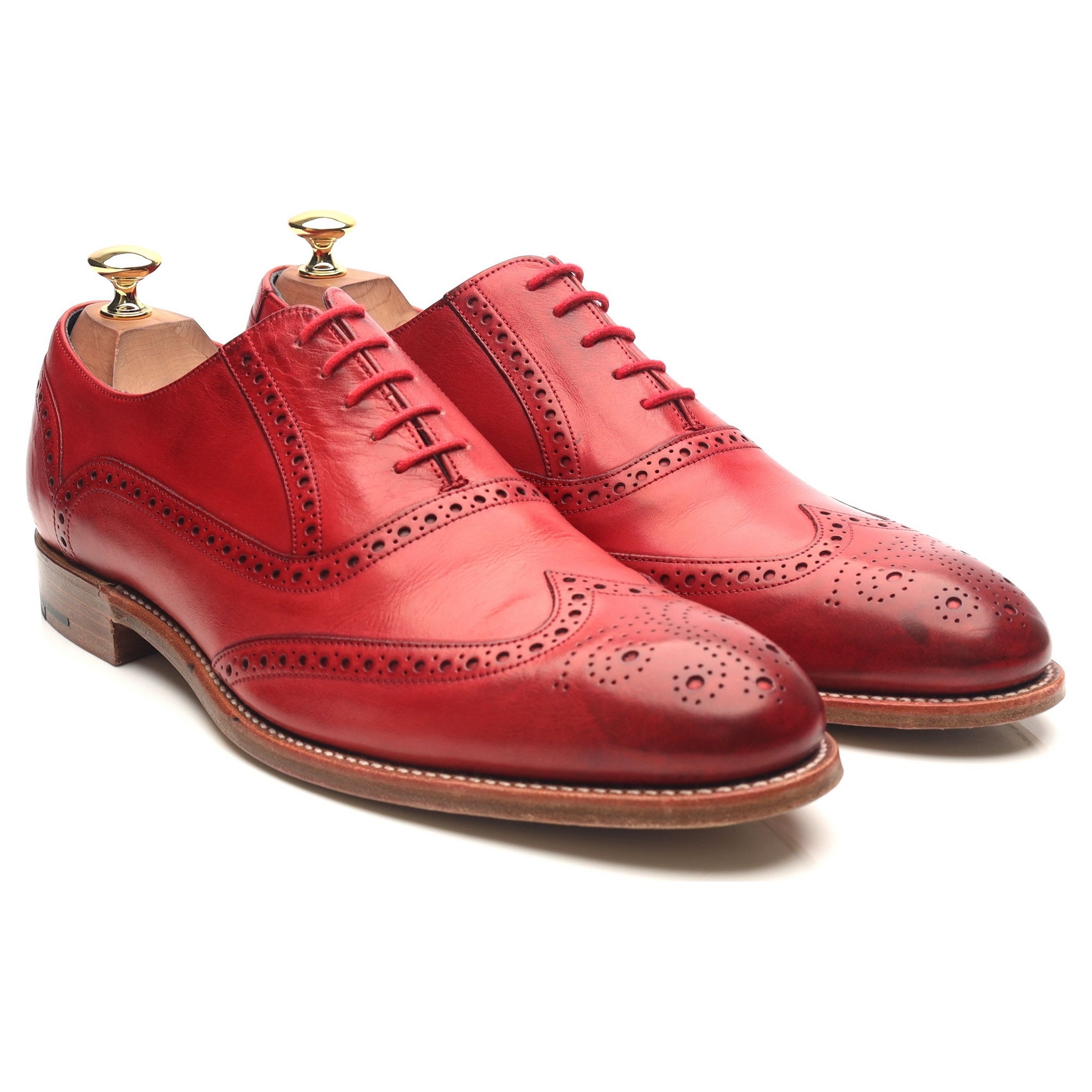 Barker Valiant derbies cuir rouge pointure 9
