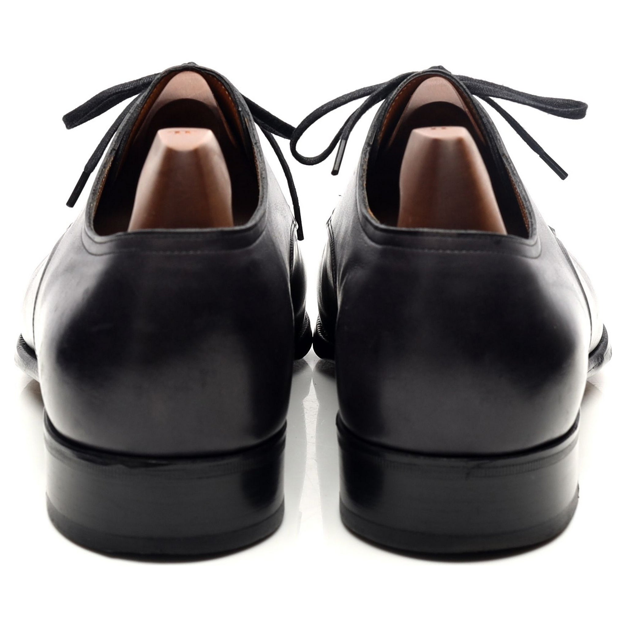 John Lobb Saint Crepin 2013 derby cuir noir UK 8.5