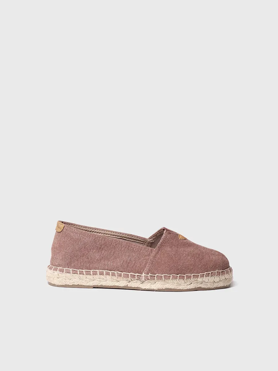 TONI PONS BLANES-ER espadrille toile marron vegan