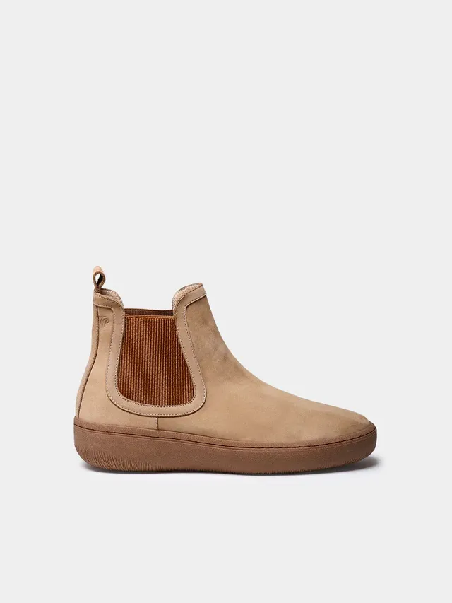 Toni Pons Serra bottine nubuck femme beige