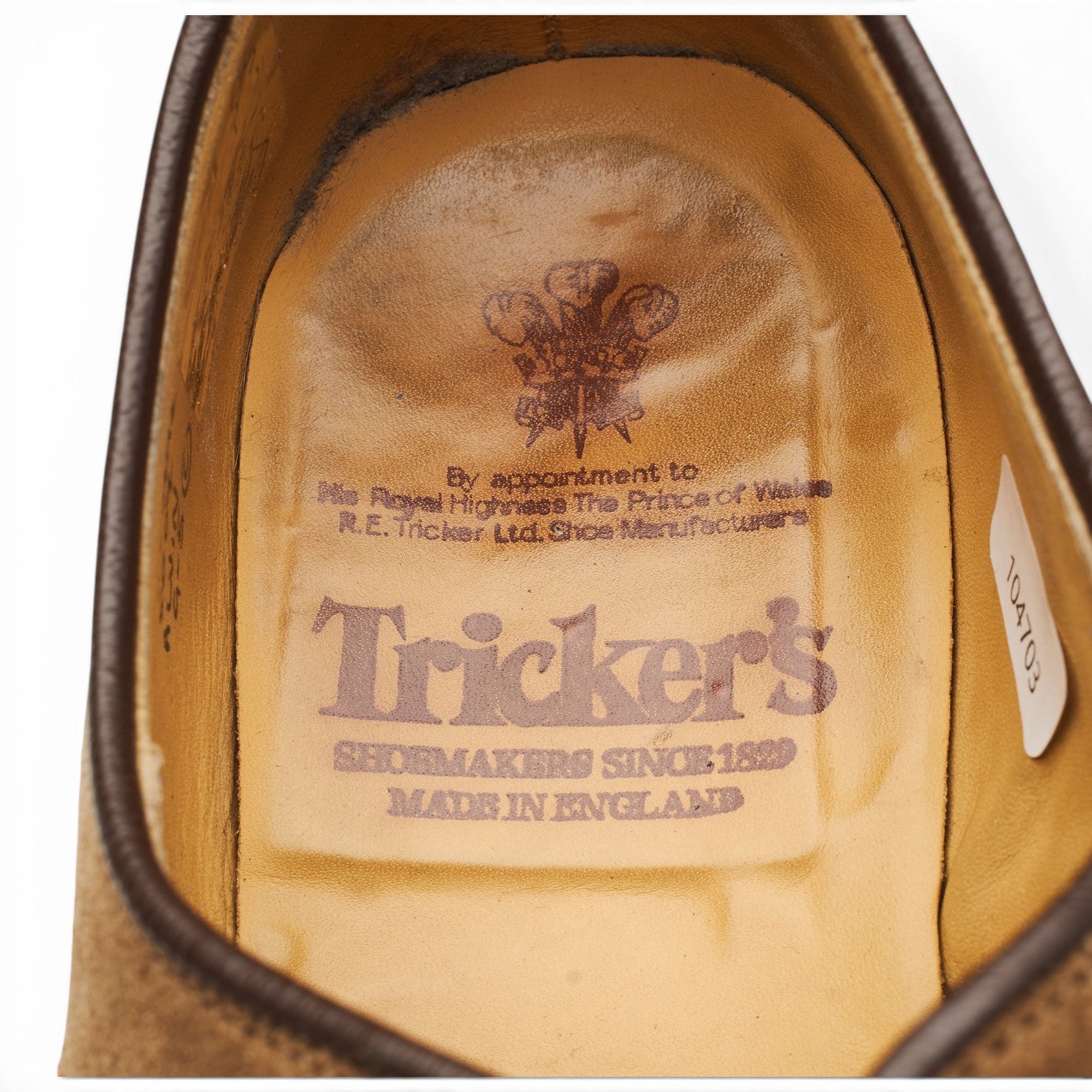 Tricker's Alvin derby daim marron UK 9