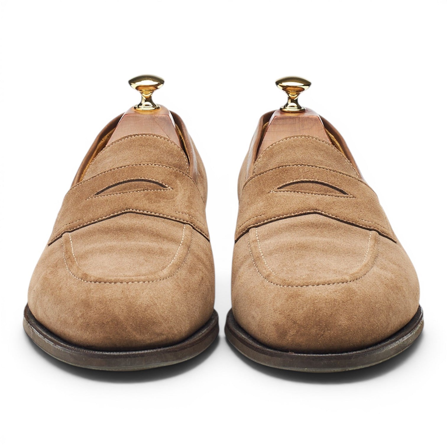 Edward Green Piccadilly Mocassins daim marron 9,5