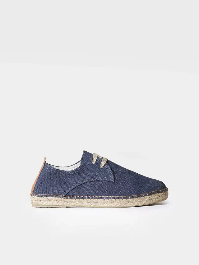 Toni Pons Dixon espadrille homme coton marine lacets