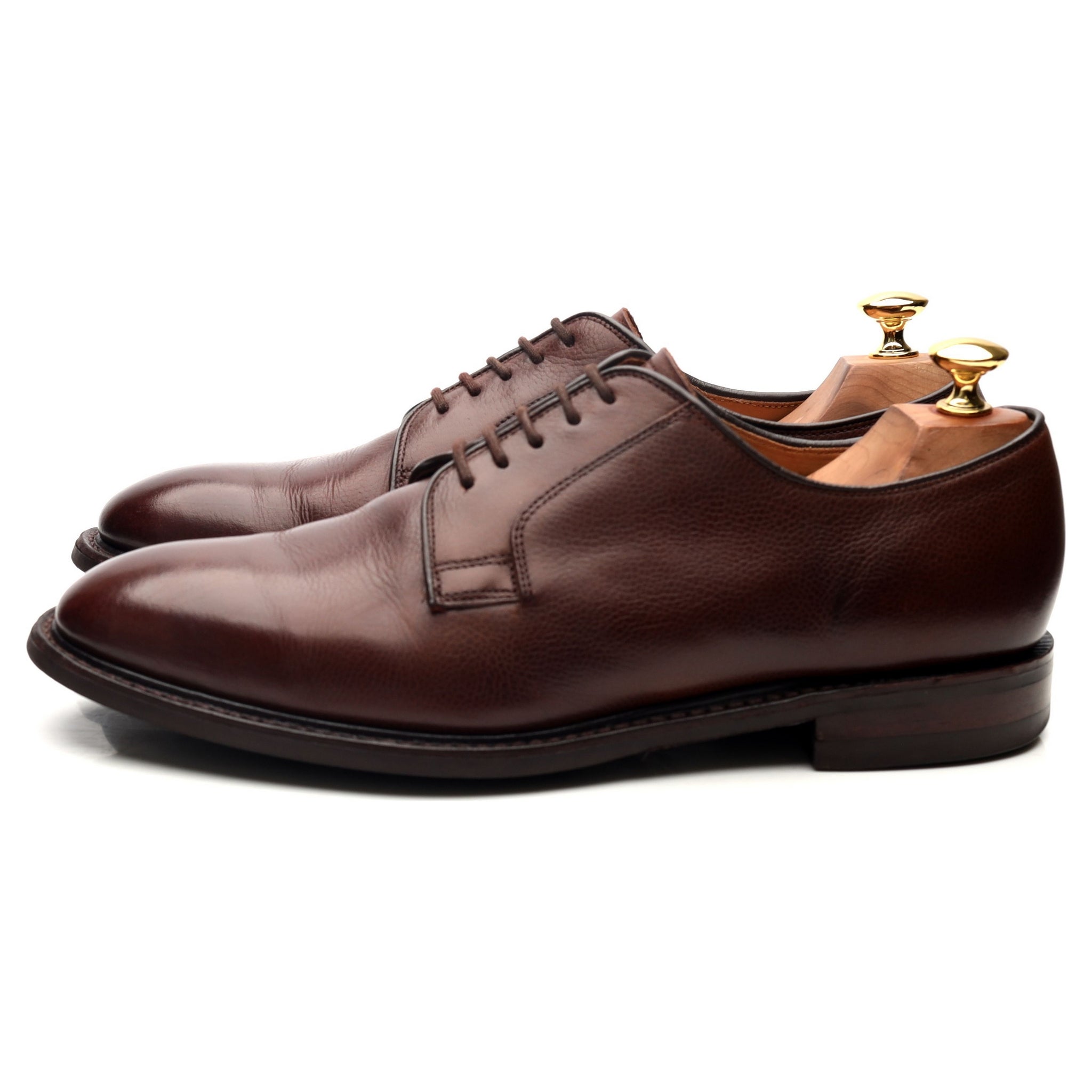 Loake 1880 derby cuir grain marron 9