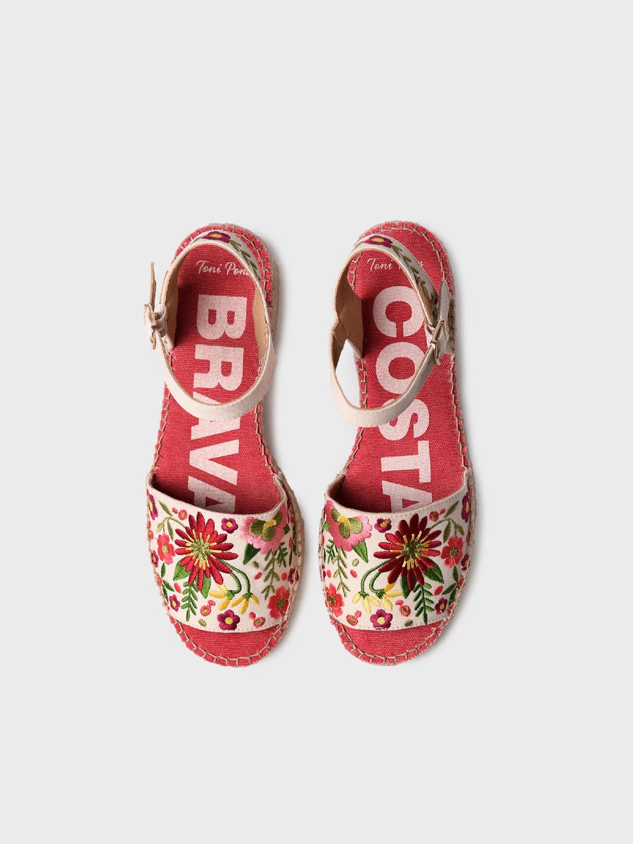 Toni Pons Tamariu espadrilles talon 3,5 cm brodées