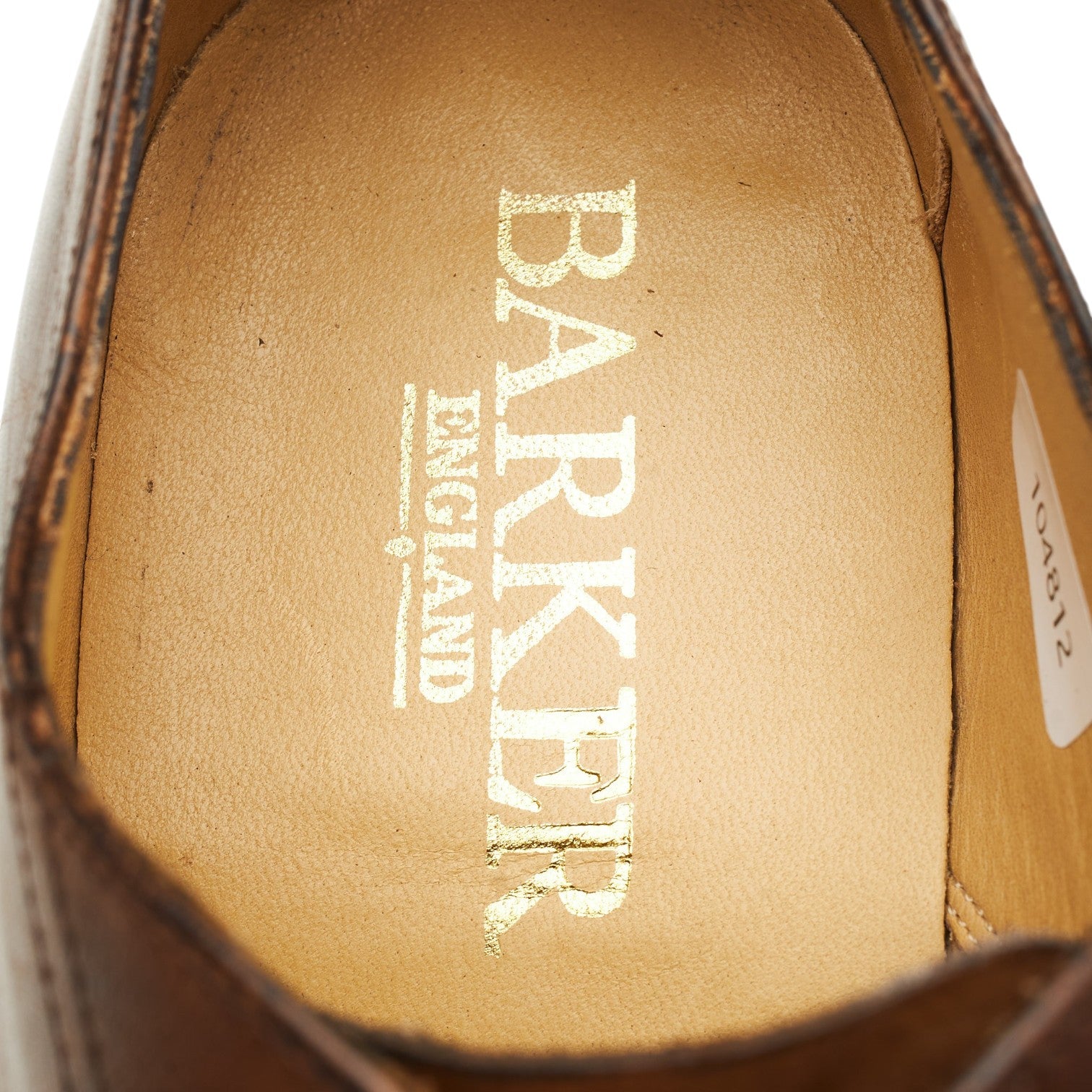 Barker Cap Toe richelieu cuir marron pointure UK 8