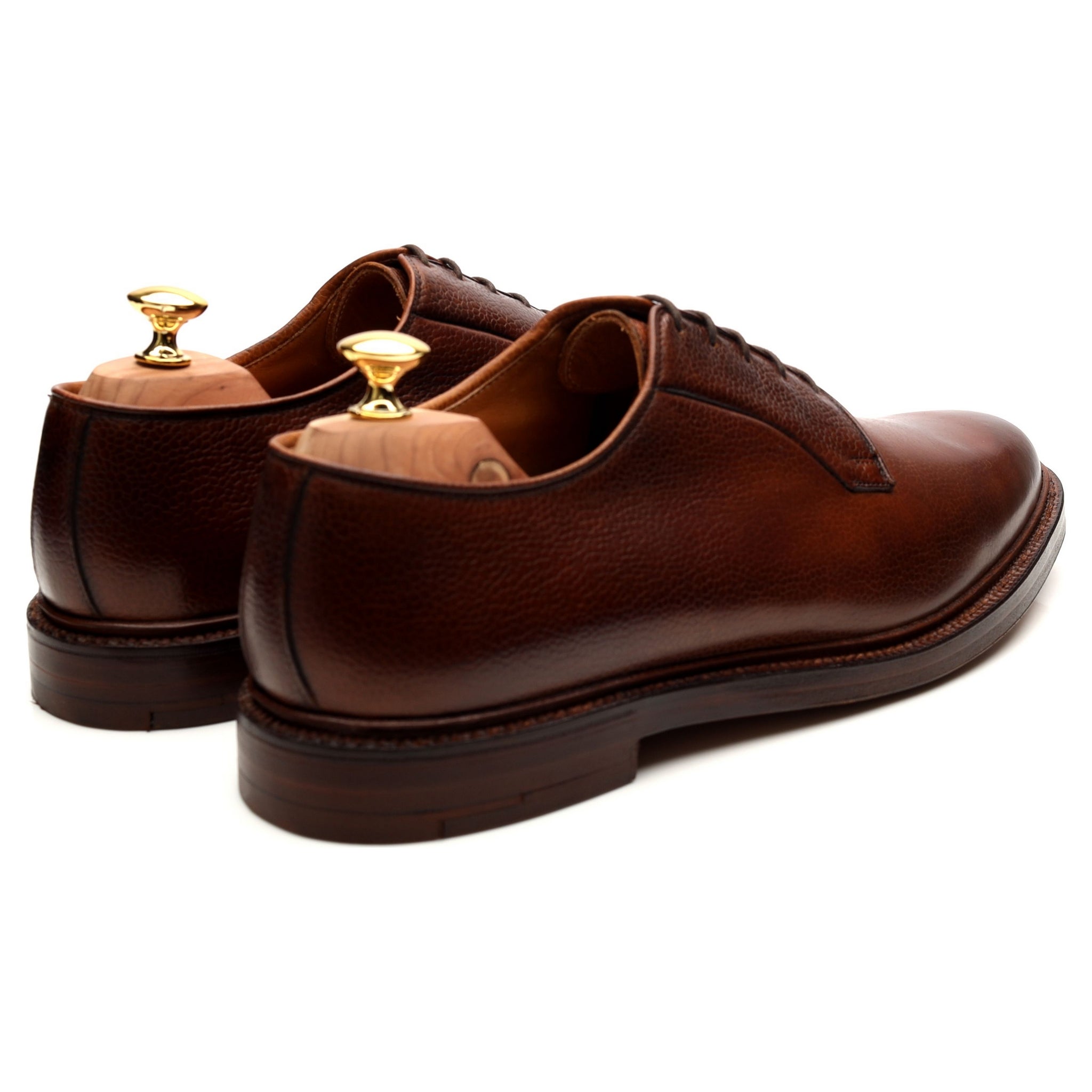 Crockett & Jones derby cuir marron UK 11 E grainé