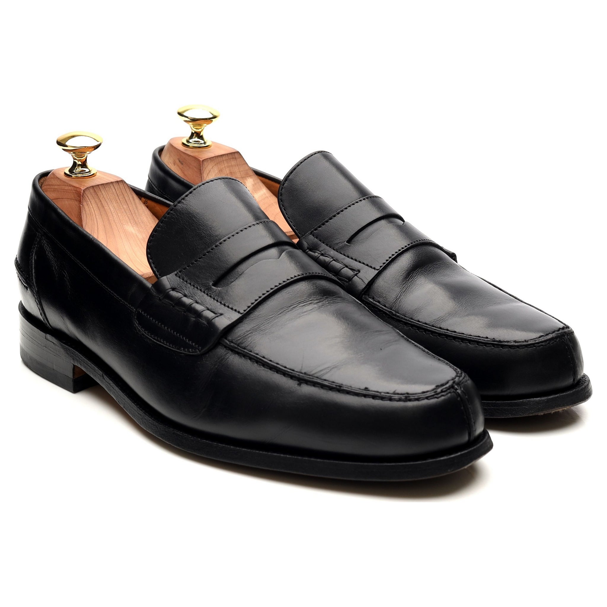 Mocassins Barker Barton cuir noir pointure UK 8 largeur G