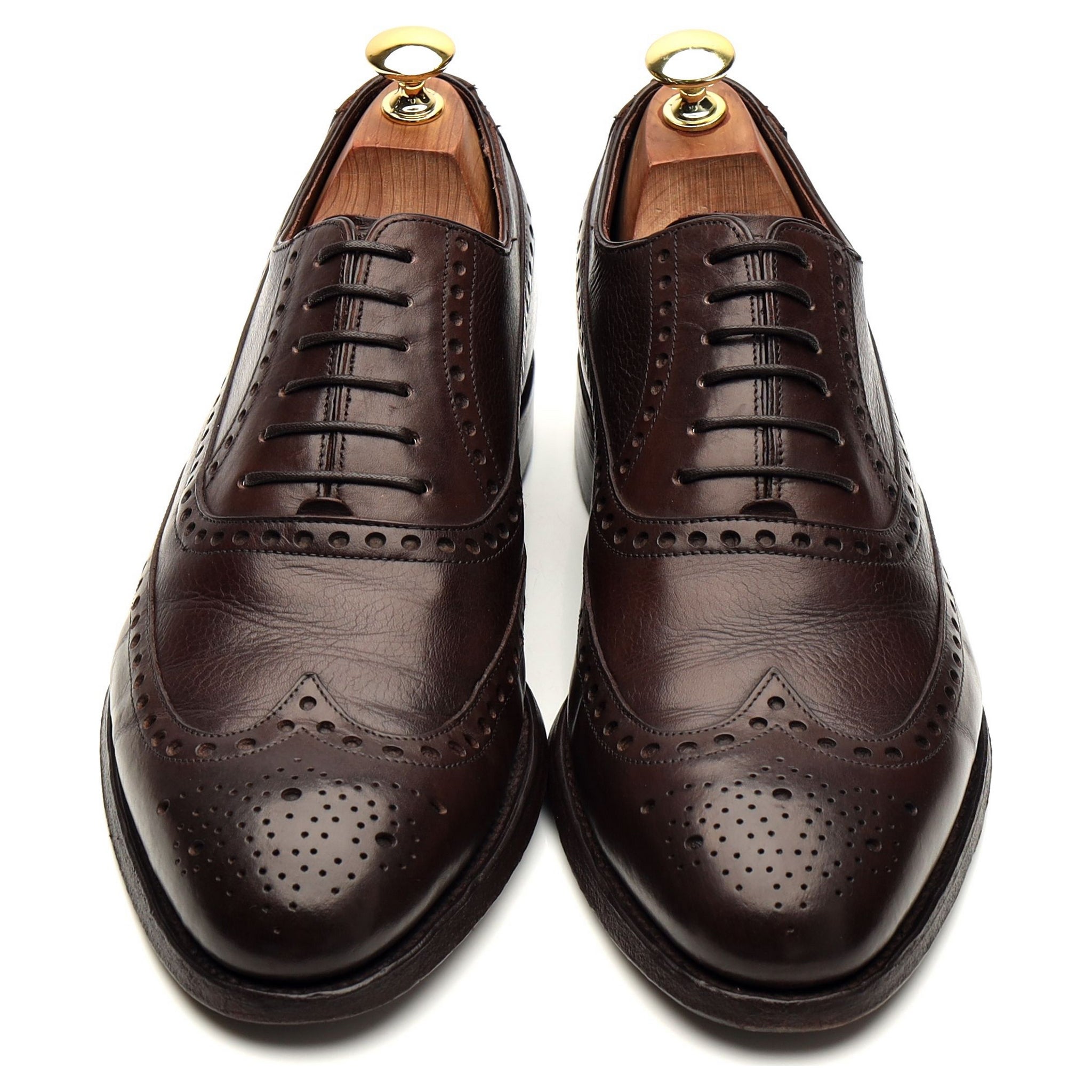 Barker Flore Oxford cuir grainé marron UK 7.5