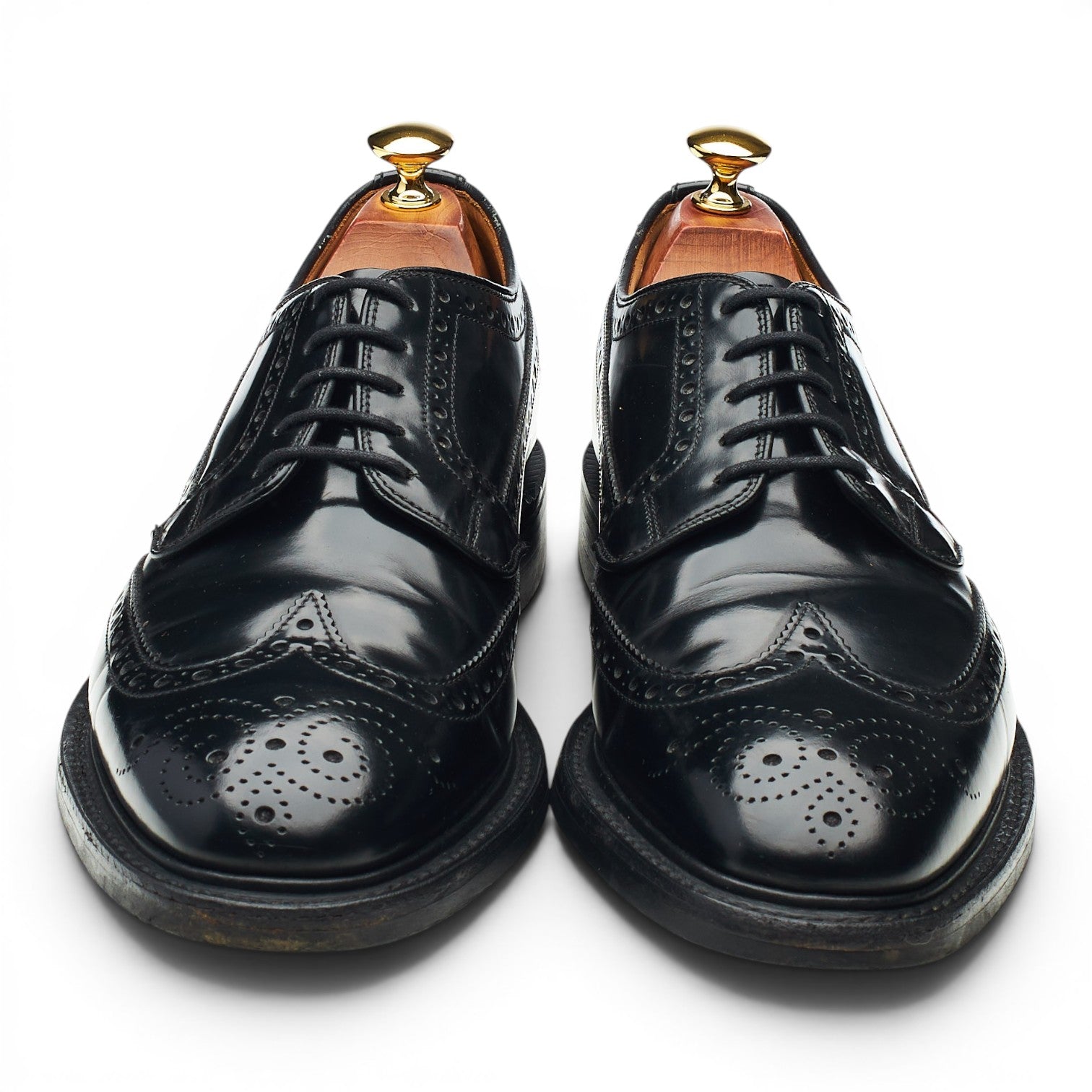Loake Braemar derby brogue cuir noir 9 UK