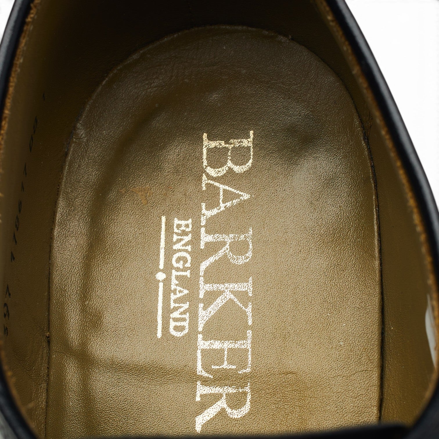 Barker derby cuir noir pointure UK 7,5 large
