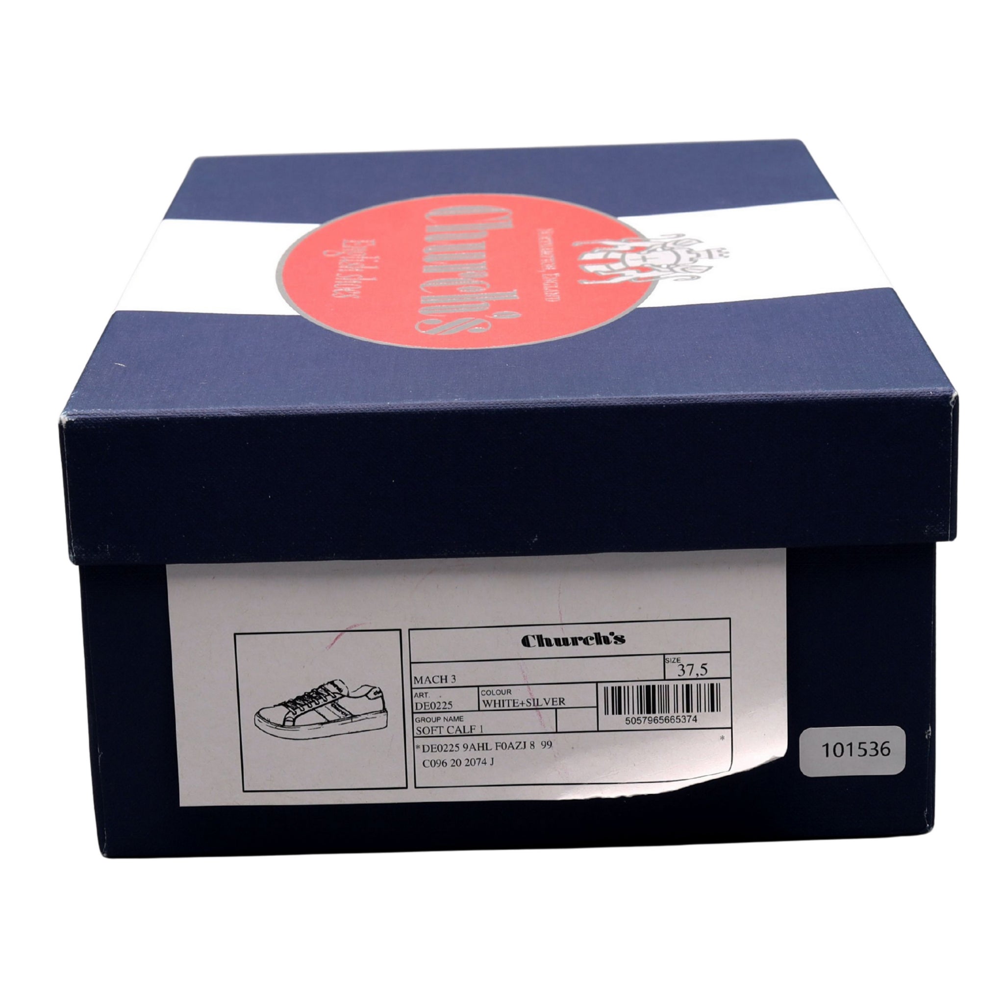 Church's Mach 3 sneakers cuir blanc 4.5 UK
