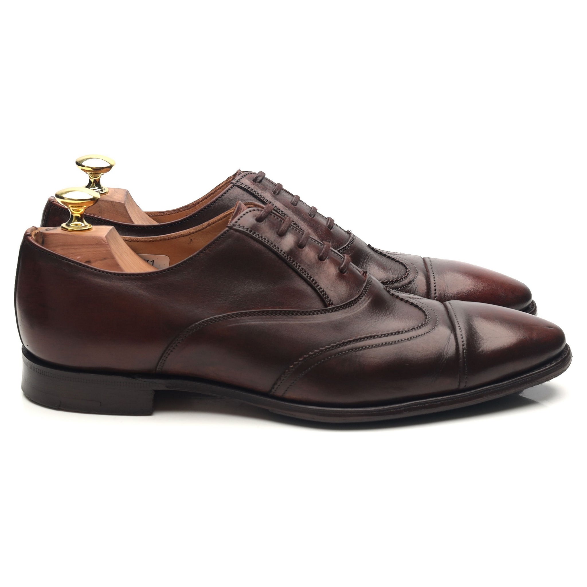 Jil Sander oxford cuir marron foncé pointure UK 7