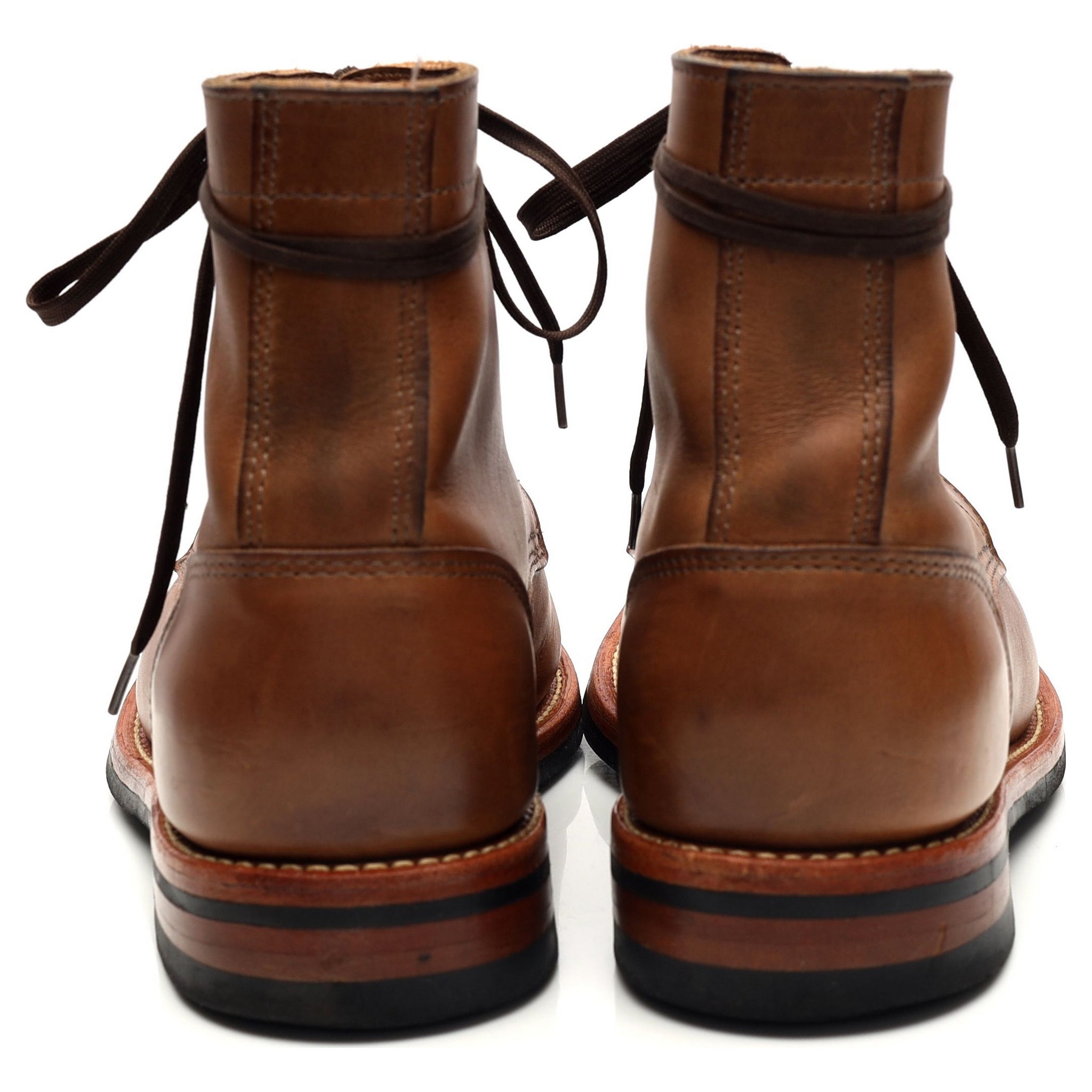 Oak Street Bootmakers Trench boots cuir marron UK 7,5