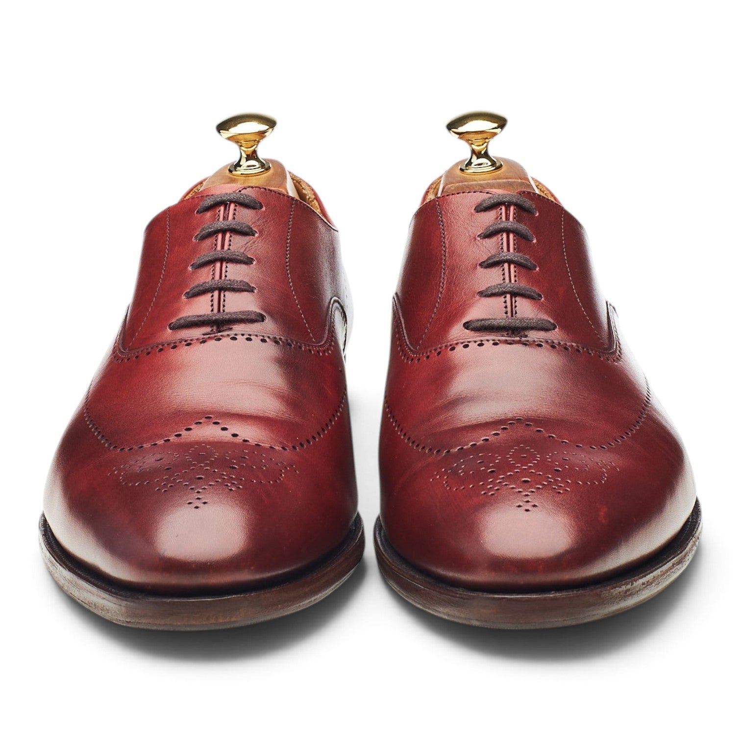 Crockett & Jones Weybridge oxford cuir bordeaux UK 10